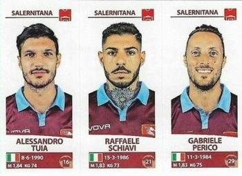 2017-18 Panini Calciatori Stickers #696 Alessandro Tuia / Raffaele Schiavi / Gabriele Perico Front