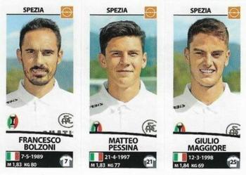2017-18 Panini Calciatori Stickers #705 Francesco Bolzoni / Matteo Pessina / Giulio Maggiore Front