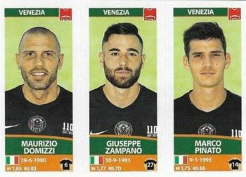 2017-18 Panini Calciatori Stickers #718 Maurizio Domizzi / Giuseppe Zampano / Marco Pinato Front