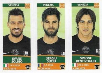 2017-18 Panini Calciatori Stickers #720 Evans Soligo / Sergiu Suciu / Simone Bentivoglio Front