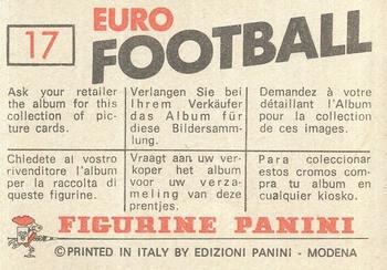 1977-78 Panini Euro Football #17 C.S.C.A. Sofia Back