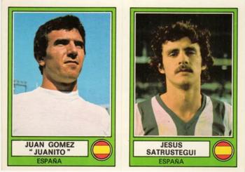 1977-78 Panini Euro Football 78 #88 Juan Gomez Juanito / Jesus Satrustegui Front