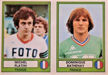 1977-78 Panini Euro Football 78 #101 Michel Platini / Dominique Bathenay Front