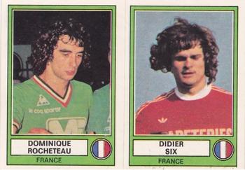 1977-78 Panini Euro Football 78 #104 Dominique Rocheteau / Didier Six Front