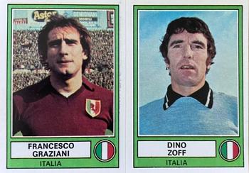 1977-78 Panini Euro Football 78 #148 Francesco Graziani / Dino Zoff Front