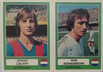 1977-78 Panini Euro Football 78 #182 Johan Cruyff / Rob Rensenbrink Front