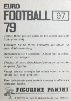 1978-79 Panini Euro Football 79 #97 Karel Kroupa Back