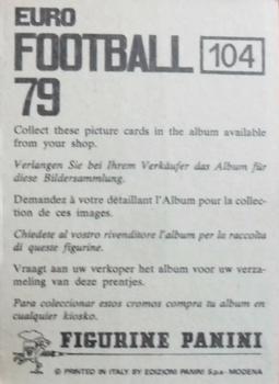 1978-79 Panini Euro Football 79 #104 Christian Dalger Back