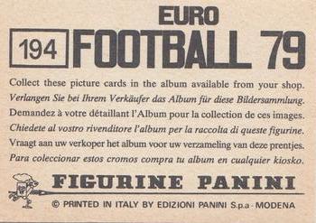 1978-79 Panini Euro Football 79 #194 Ferencvaros Back