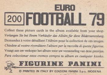 1978-79 Panini Euro Football 79 #200 Bodo-Glimt Back