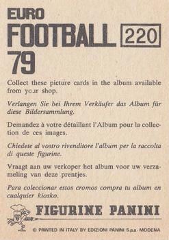 1978-79 Panini Euro Football 79 #220 Jean-Marie Pfaff Back