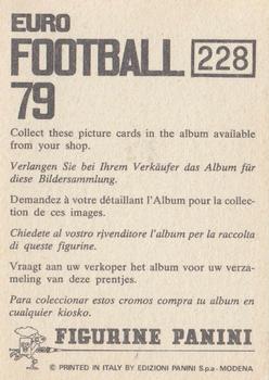 1978-79 Panini Euro Football 79 #228 Juan Manuel Asensi Back