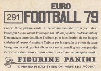 1978-79 Panini Euro Football 79 #291 Arsenal Back