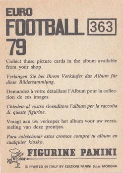 1978-79 Panini Euro Football 79 #363 Bernard Dietz Back