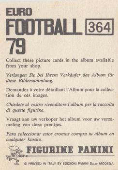 1978-79 Panini Euro Football 79 #364 Ronald Worm Back