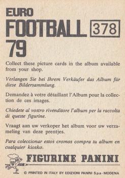1978-79 Panini Euro Football 79 #378 Maxime Bossis Back