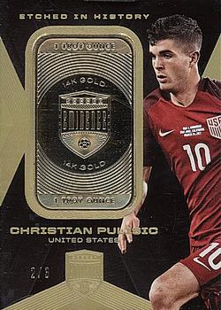 2018 Panini Eminence - Etched in History Gold #EH-CP Christian Pulisic Front