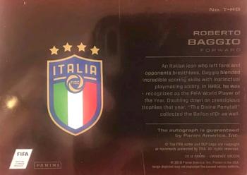 2018 Panini Eminence - Trophy Case Platinum #T-RB Roberto Baggio Back