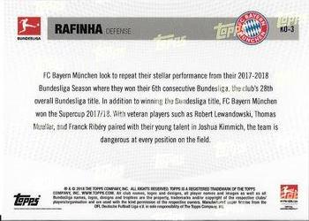 2018 Topps Now Road to Kickoff: FC Bayern Munchen #KO-3 Rafinha Back