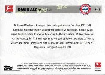 2018 Topps Now Road to Kickoff: FC Bayern Munchen #KO-5 David Alaba Back