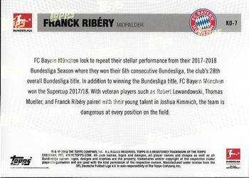2018 Topps Now Road to Kickoff: FC Bayern Munchen #KO-7 Franck Ribery Back