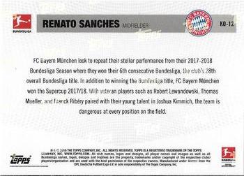 2018 Topps Now Road to Kickoff: FC Bayern Munchen #KO-12 Renato Sanches Back