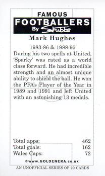 2001 Golden Era Famous Footballers by Stubbs Manchester United #NNO Mark Hughes Back