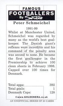 2001 Golden Era Famous Footballers by Stubbs Manchester United #NNO Peter Schmeichel Back