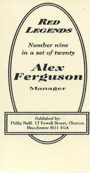 1998 Philip Neill Red Legends #9 Alex Ferguson Back