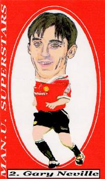 2000 Sportraits Manchester United Superstars #2 Gary Neville Front