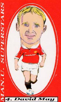 2000 Sportraits Manchester United Superstars #4 David May Front