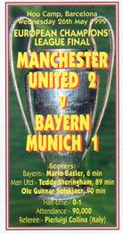 1999 Philip Neill Kings of Europe #15 Manchester United v Bayern Munich Front