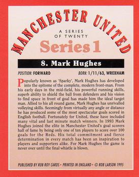 1995 Rob Roy Manchester United #8 Mark Hughes Back