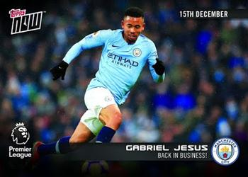 2018-19 Topps Now Premier League #052 Gabriel Jesus Front
