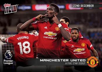 2018-19 Topps Now Premier League #057 Manchester United Front