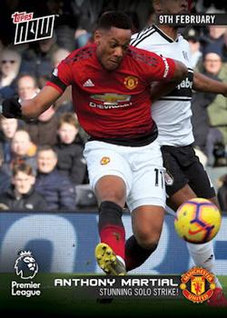 2018-19 Topps Now Premier League #081 Anthony Martial Front