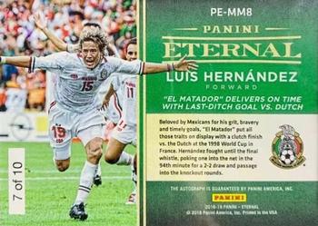 2018-19 Panini Eternal Magnificent Moments - Green #PE-MM8 Luis Hernandez Back
