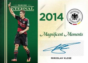 2018-19 Panini Eternal Magnificent Moments - Green #PE-MM17 Miroslav Klose Front