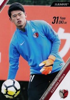 2018 J. League Official Trading Cards Team Edition Memorabilia Kashima Antlers #28 Yuya Oki Front