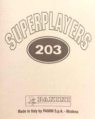 1998 Panini Superplayers 98 #203 Dominic Matteo Back