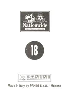 1997 Panini 1st Division  #18 Gary Breen Back