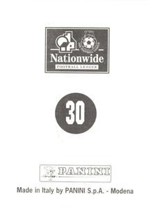 1997 Panini 1st Division  #30 Keith Branagan Back