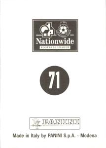 1997 Panini 1st Division  #71 Badge Back