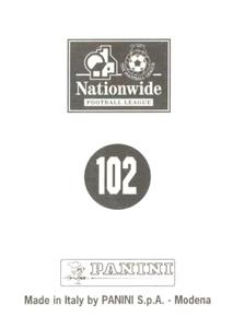 1997 Panini 1st Division  #102 Kevin Gray Back