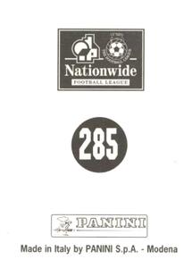 1997 Panini 1st Division  #285 James Lambert Back