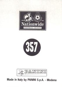 1997 Panini 1st Division  #357 Badge Back