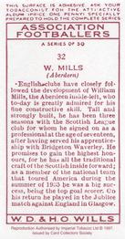 1997 Card Collectors 1935 Wills's Association Footballers (Reprint) #32 Willie Mills Back