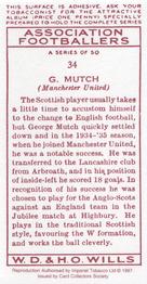 1997 Card Collectors 1935 Wills's Association Footballers (Reprint) #34 George Mutch Back