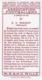 1997 Card Collectors 1935 Wills's Association Footballers (Reprint) #50 Vic Wright Back