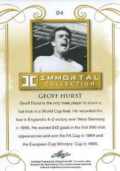 2018 Leaf Soccer Immortal Collection #4 Geoff Hurst Back